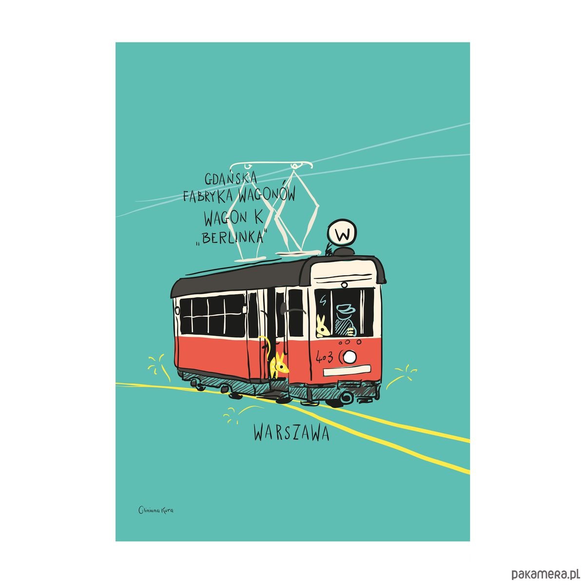 Plakat A Warszawa Tramwaj Berlinka Pakamera Pl