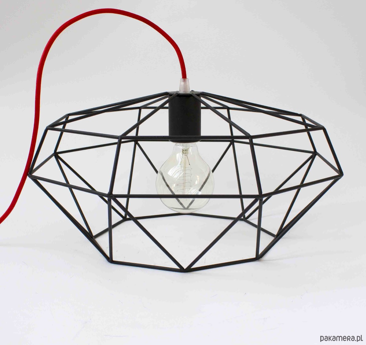 Geometryczna Lampa Wisz Ca Czarna Lampy Pakamera Pl