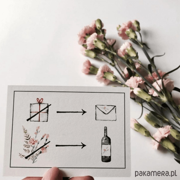 Rebus Pink Carnation ślub Zaproszenia Kartki Pakamerapl