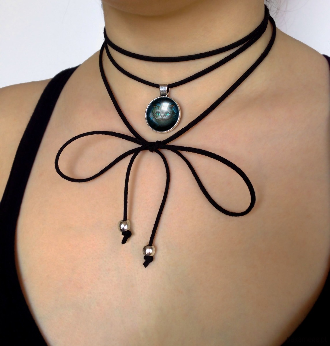 Choker Kot Z Cheshire 0925 Naszyjniki Chokery Pakamerapl