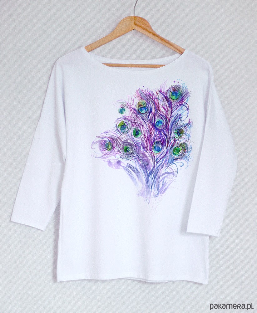 oversize białe t shirt
