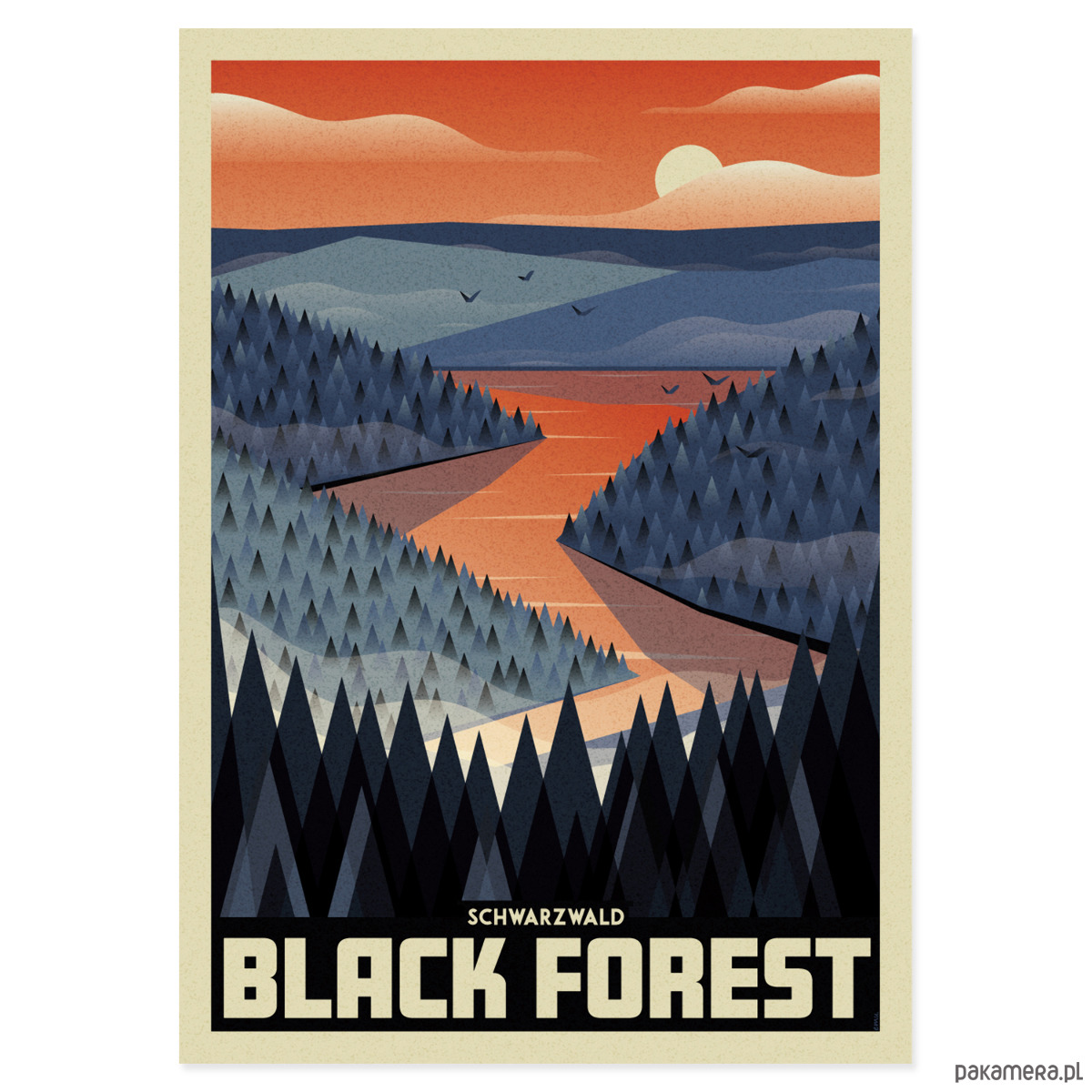 Plakat Black Forest Schwarzwald Las Pakamerapl 3455