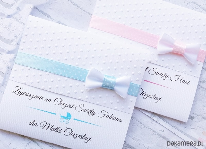 Zaproszenia Na Chrzest Chrzciny Personalizowane Chrzest Kartki