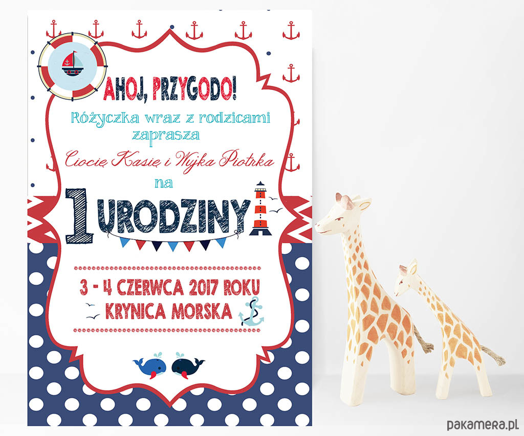 Zaproszenie Na Urodziny Ahoj Przygodo Dziecko Kinderbal