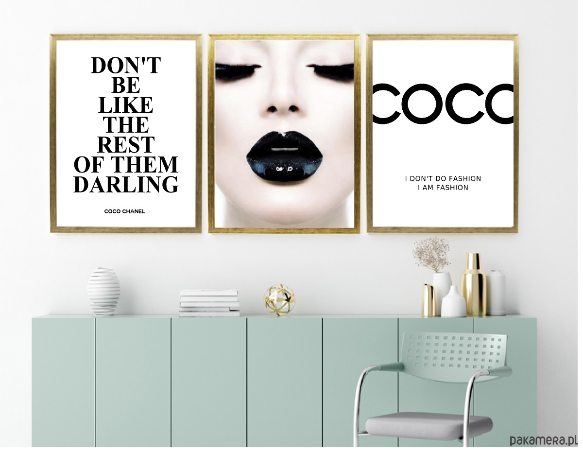 forudsigelse Fisker ozon Plakaty Fashion Coco Chanel plakaty modowe - Pakamera.pl