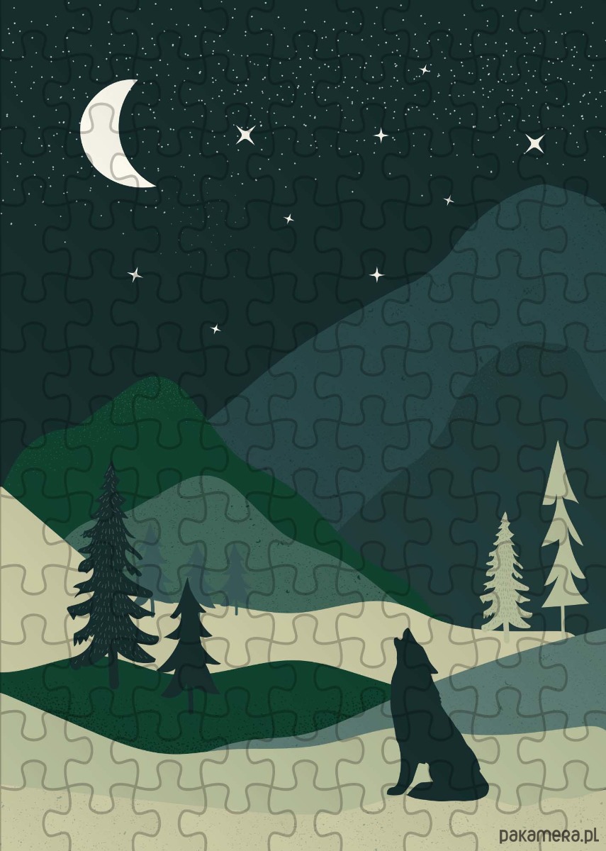 Puzzle 3000 Pièces "Wycie Do Księżyca" - Haute Qualité - Neuf
