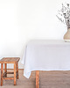 obrusy i serwetki Lniany obrus z listwą LIGHT GRAY