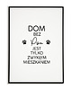 plakaty Plakat typograficzny DOM BEZ PSA