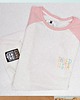 bluzki z długim rękawem damskie Biało Różowy Longsleeve 3/4 Shred Sista