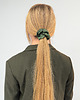 gumki do włosów Jedwabna scrunchie gumka frotka midi zielona khaki