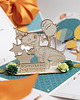 kartki scrapbooking Prezent na urodzinki roczek pudełko kartka 3d