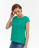 t-shirt damskie Bluzka z haftowanym przodem