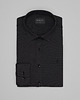 koszule męskie Koszula raguza 00498 długi rękaw czarny slim fit