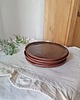patery i talerze Talerz ceramiczny brąz - 17 cm