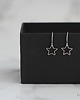 naszyjniki - inne Minimalist Star Earrings in Silver