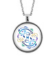 wisiory Kolekcja Starlight - Medalion Ryby - duży