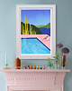 plakaty Lato nad basenem - plakat fine art