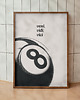 plakaty Plakat motywacyjny - 8 ball - Veni Vidi Vici  - Druk Pigmentowy