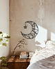 Ozdoby na ścianę Księżyc z gwiazdką - boho ozdoba 3d na ścianę
