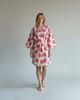 szlafroki damskie Szlafrok narzutka kimono w truskawki