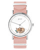zegarki damskie Zegarek - Lisek - brzoskwiniowy róż