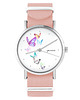 zegarki damskie Zegarek - Motyle, oznaczenia - brzoskwiniowy róż
