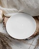 talerze, miski Talerz deserowo-śniadaniowy 20 cm - złote gwiazdki