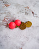 kolczyki swarovski Swarovski neon pearls : neon red