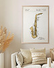 plakaty Saksofon - patent - plakat vintage