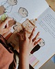 zakładki do książek Pana Misia - drewniana zakładka do książki