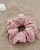 gumki do włosów Różowa sztrukswoa scrunchie Pink