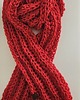szale damskie Czerwony Wełniany szal