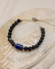 bransoletki z kamieni naturalnych Bransoletka Męska Lapis Lazuli Agat Lawa