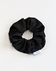 gumki do włosów Scrunchie BLACK SATIN