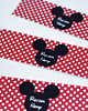 akcesoria dziecięce - różne Etykietki na butelki MYSZKA MINNIE 3 szt