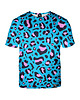 t-shirt damskie Damski T-shirt DR.CROW Leopard Blue