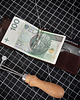 portfele męskie Ciemny Brąz Mały Portfel z Klipsem na Banknoty Karty Skóra Belveder BW58