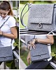 torby na ramię Torebka Filcowa - Listonoszka Szara- Minimalizm