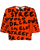 t-shirt damskie DR.CROW T-shirt Krótki CROP Dr.Crow Orange