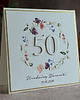 kartki scrapbooking Personalizowana kartka na 50 urodziny, BH 70