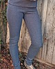 legginsy Bawełniane prążkowane legginsy, getry