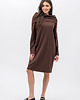 sukienki midi damskie Sukienka ,,NANA" czekolada