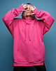 bluza z kapturem damska Bluza SUMO fuksja/ oversize hoodie