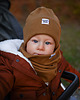 czapki dziecięce Czapka beanie Prążek Karmel