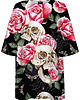 t-shirt damskie DR.CROW T-shirt Damski Oversize Skull in Roses