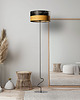 lampy podłogowe Designerska lampa stojąca do salonu LED JERSEY DUAL z dwukolorowym abażurem