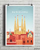 plakaty Barcelona - vintage plakat
