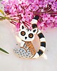 przypinki Pin z lemurem, broszka z podobizną lemura, mały prezent, boho akcesoria