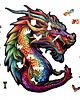 puzzle dla dzieci PUZZLE DREWNIANE DUŻY SMOK 140 elementów DRAPIEŻNY SMOK L