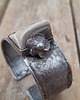 bransoletki wire wrapping Krzemień pasiasty - bransoletka regulowana